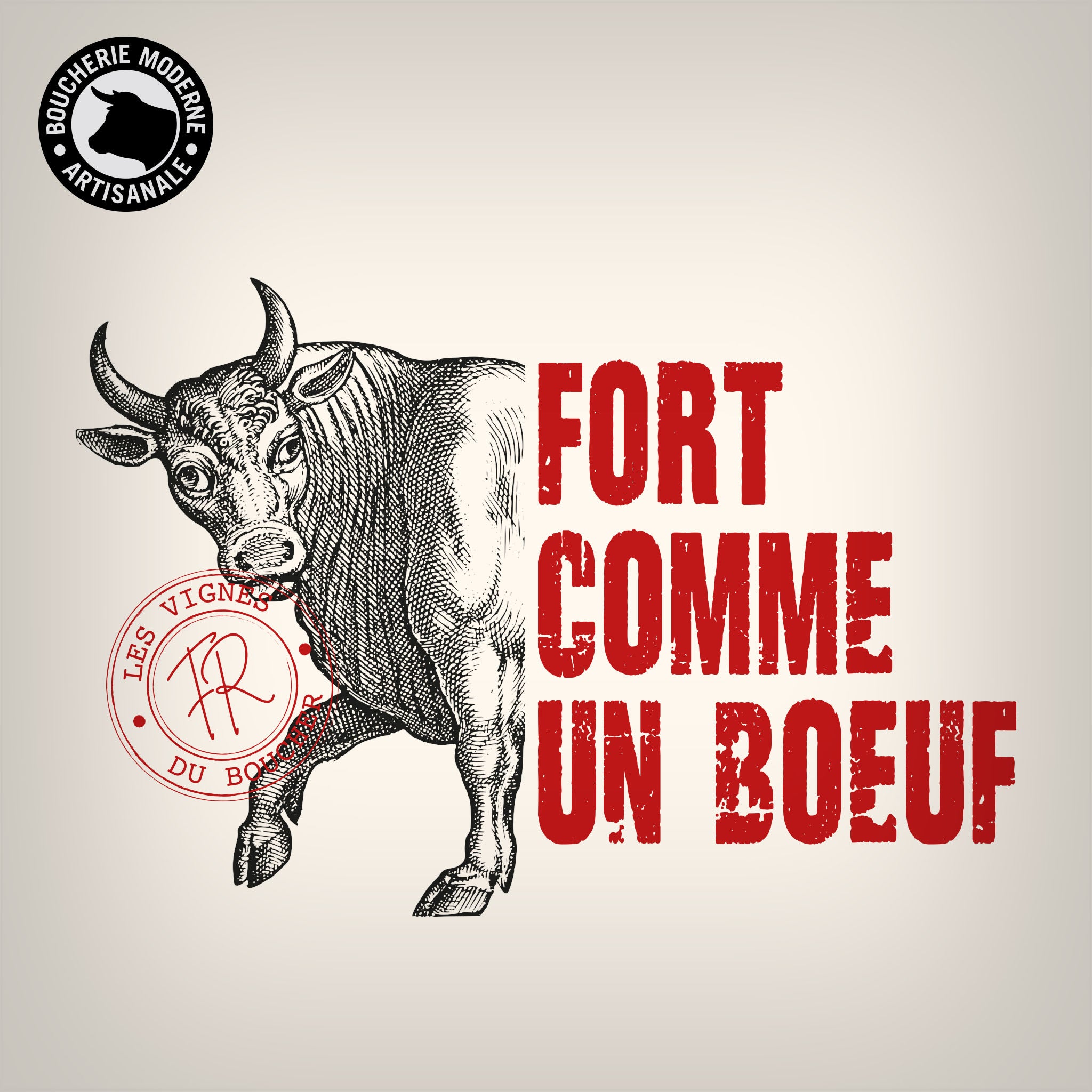Boucherie Moderne Fort comme un bœuf vin rouge 75cl merlot