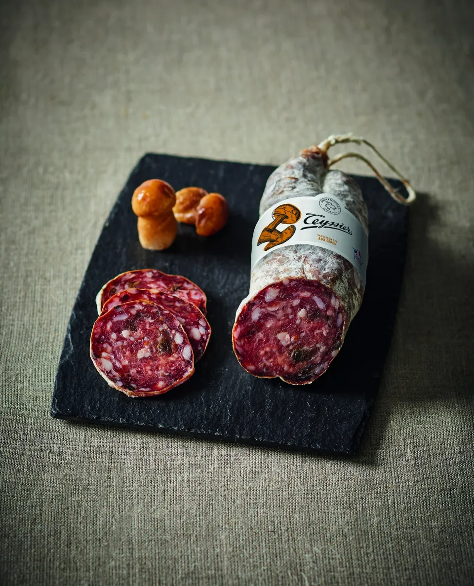 Teyssier Les saucissons saveurs Saucisson aux Cèpes de France saucisson