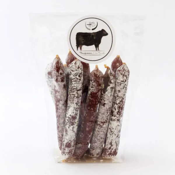 Des Hommes et des Bœufs Mini saucissons Bœuf nature lot 25 extra maigre