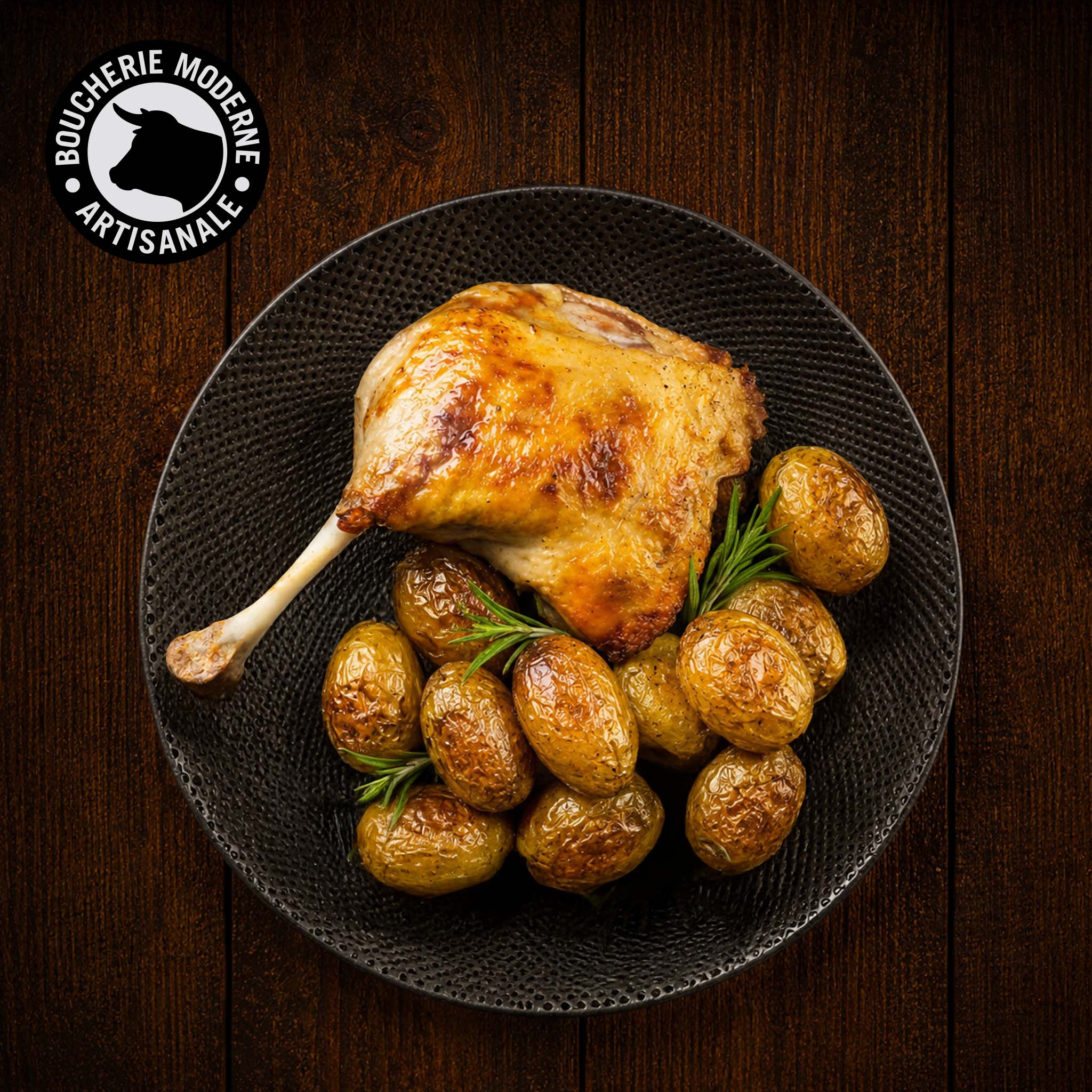 Boucherie Moderne Traiteur Cuisse de canard confite plat 500g