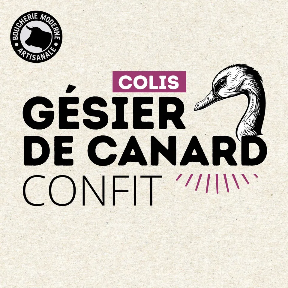 Boucherie Moderne TRAITEUR Gésiers confits 1kg canard