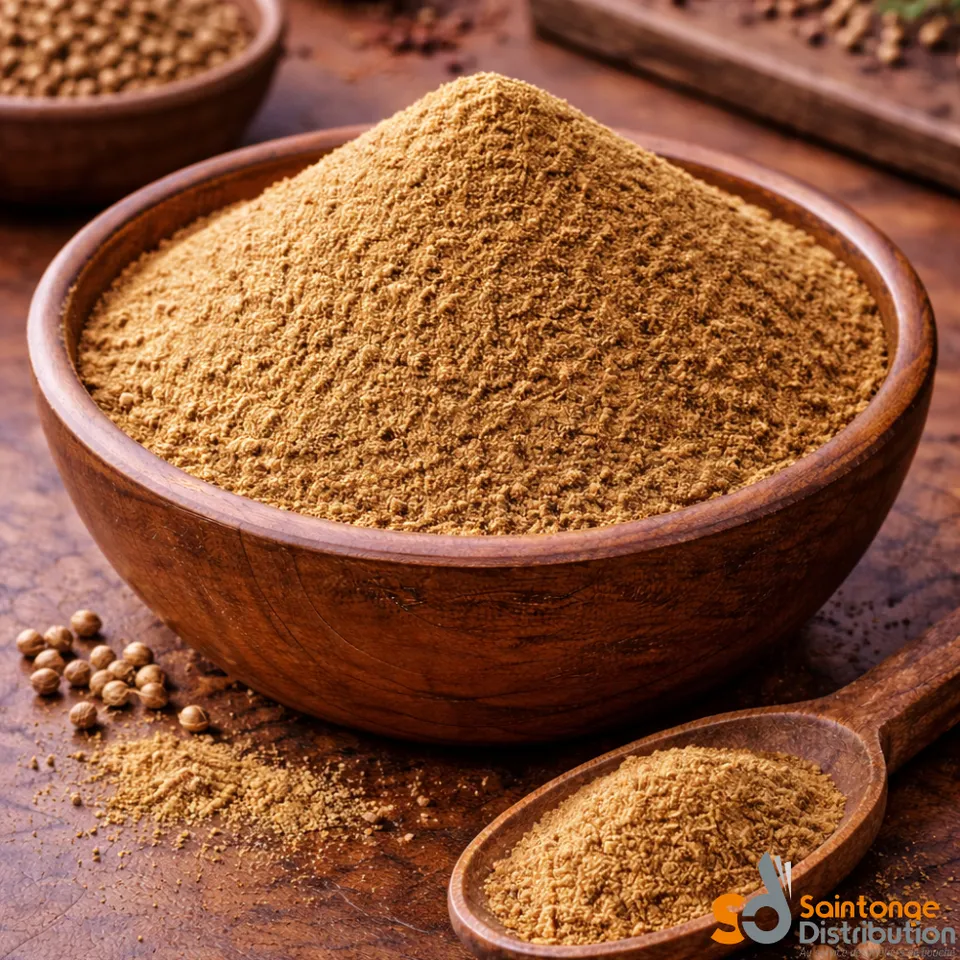 Saintonge Distribution Coriandre Moulue Épice 1 kg Poudre