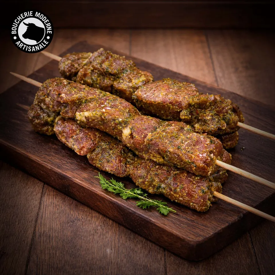 Boucherie Moderne Brochette d'agneau marinée 220g