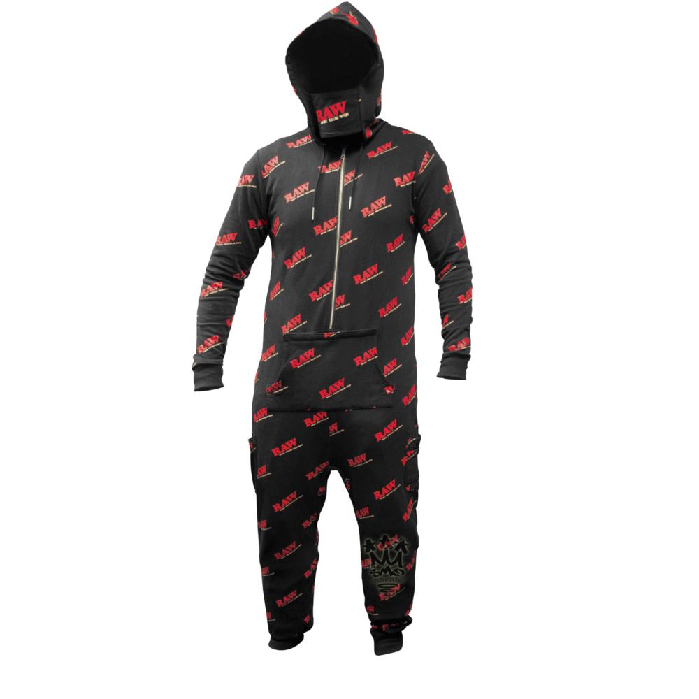 RAW Onesie combinaison pyjama adulte unisexe à capuche
