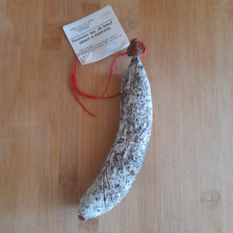 Des Hommes et des Bœufs Saucisse bœuf Espelette 180 g