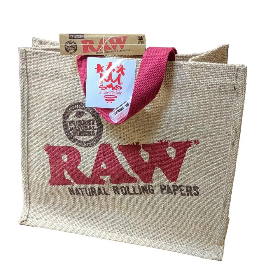 Smo King Glass & G Tips sac toile de jute coffret G-Tip sticker