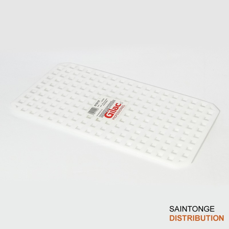 Gilac grille bac rectangulaire 5l blanc PEHD égouttage