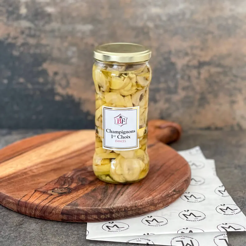 Maison Lascours Champignons 1er Choix Émincés Bocal 330g