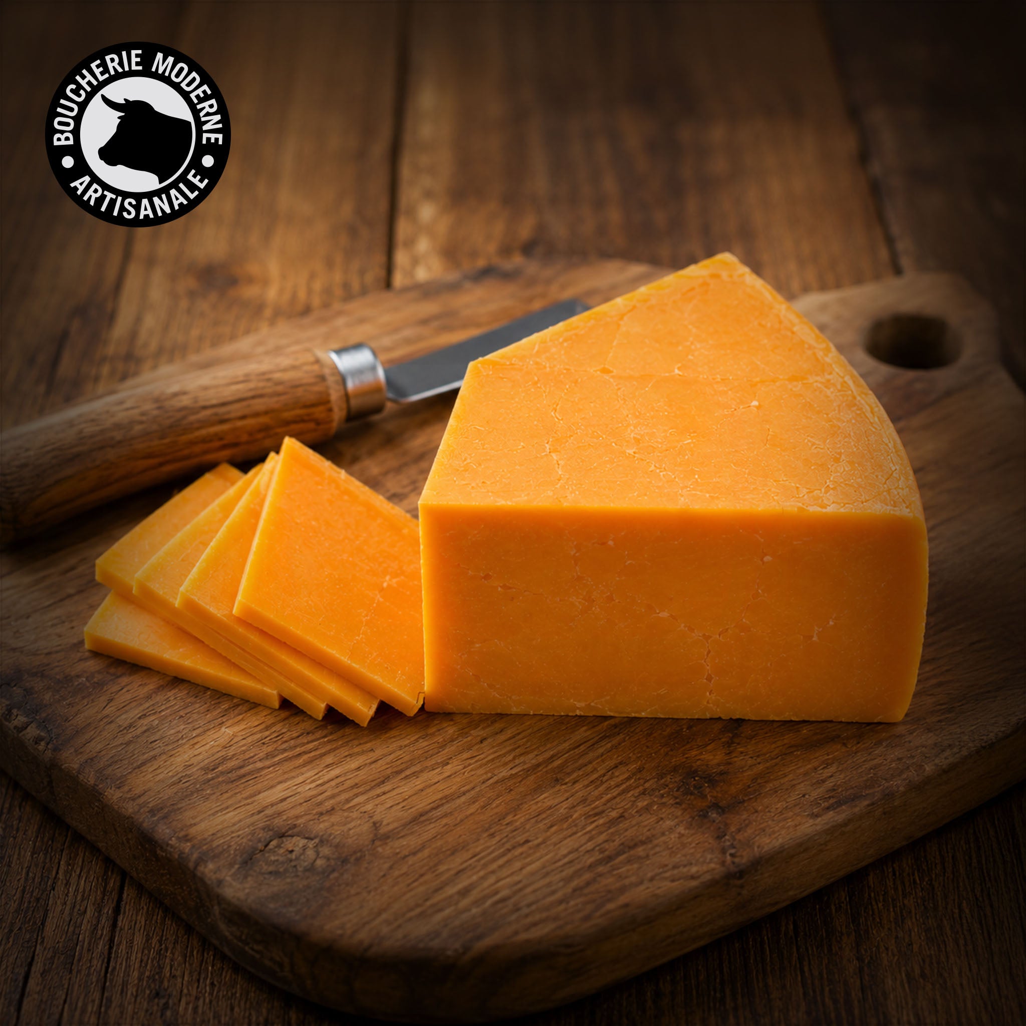 Boucherie Moderne FROMAGE Cheddar medium fromage 250g 6 mois