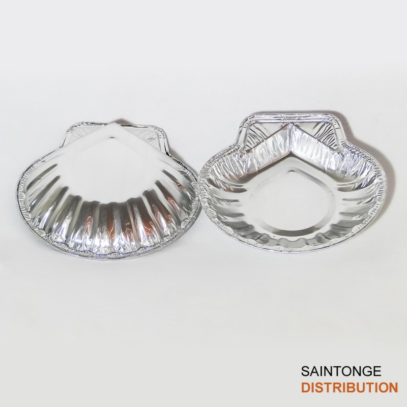 Saintonge Emballages Coquille Aluminium Lot x100 Four