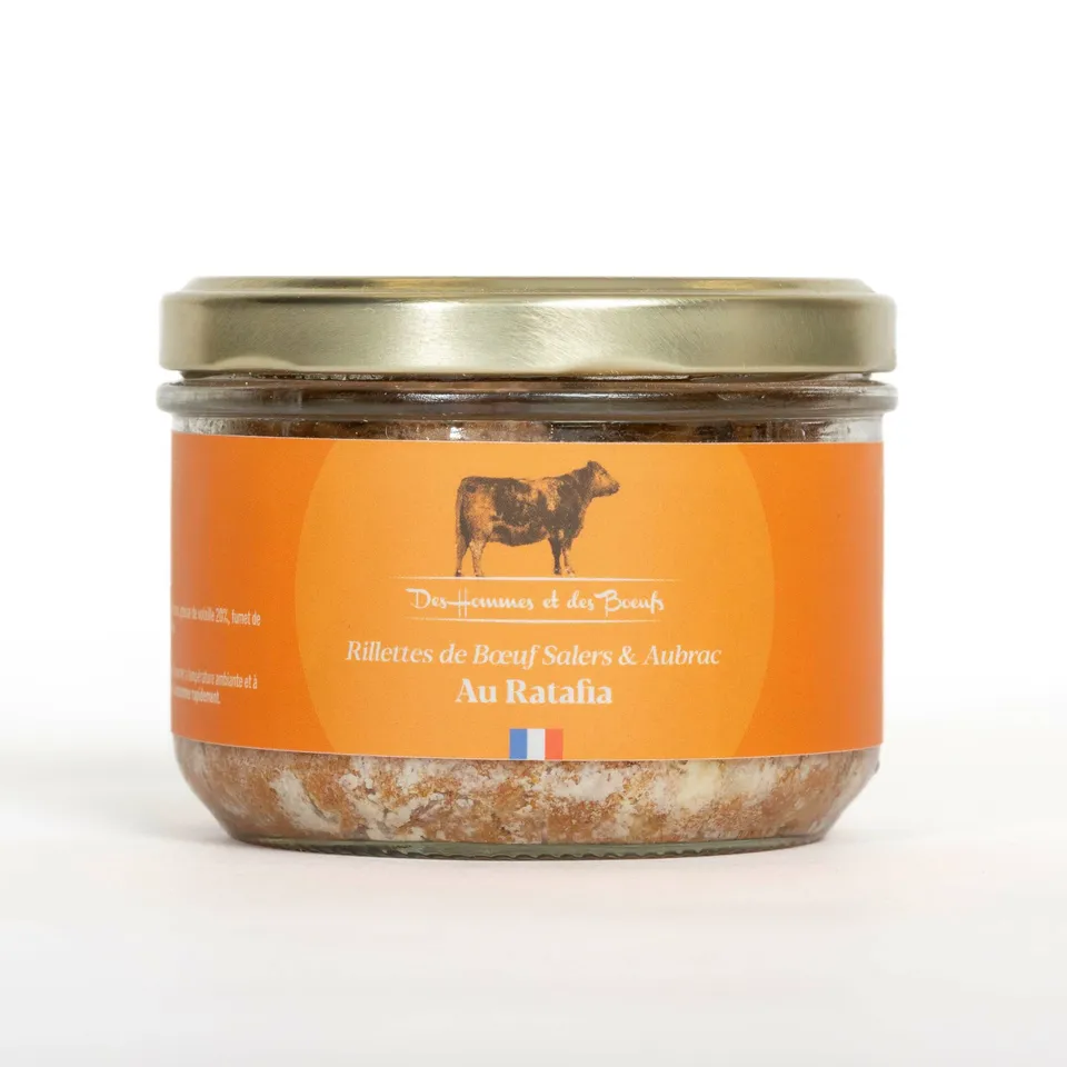 Des Hommes et des Bœufs Rillettes de Boeuf Salers Aubrac Ratafia 180 g