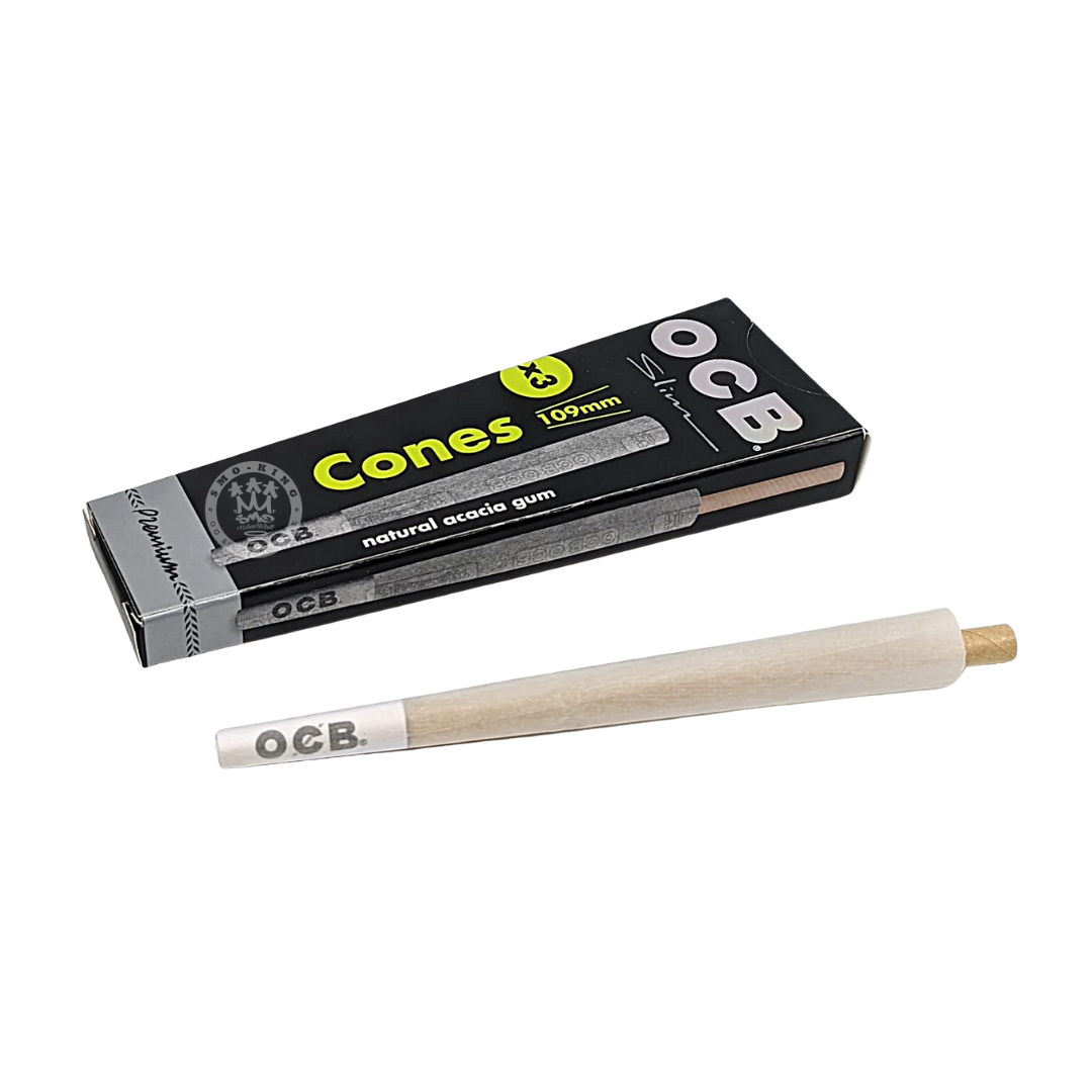 OCB Premium Black cônes pré-roulés king size slim x3