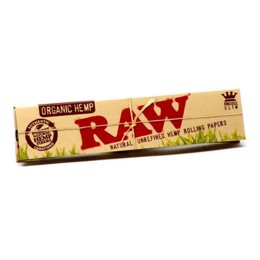 RAW Organic Hemp King Size Slim feuilles à rouler chanvre bio