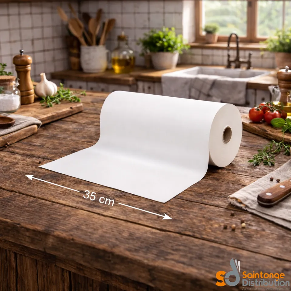 Saintonge Emballages bobines papier 35 cm 2x10 kg alimentaire