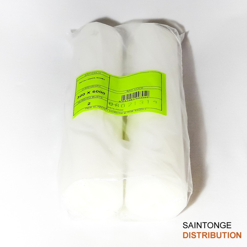 Saintonge Distribution Rouleaux sous-vide gaufrés 300x6000 2x110µ