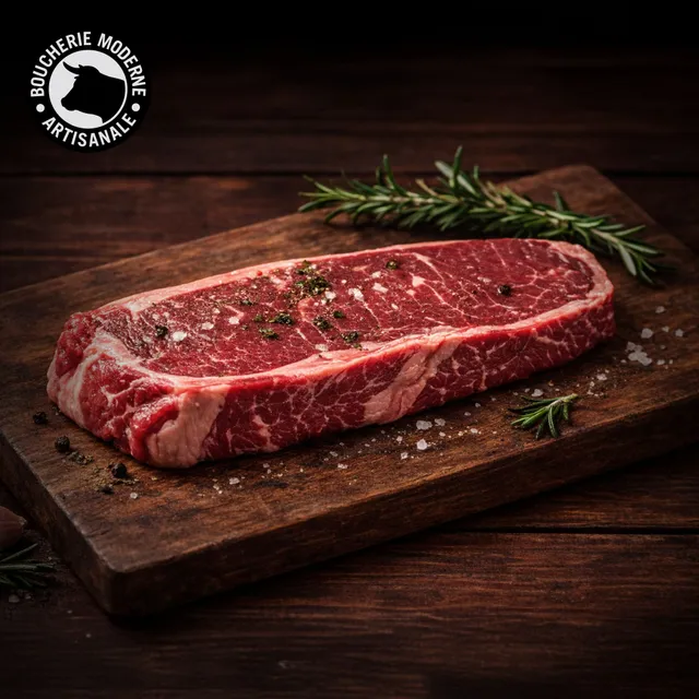Boucherie Moderne Faux-filet Pie Noir Maturé bœuf 500g