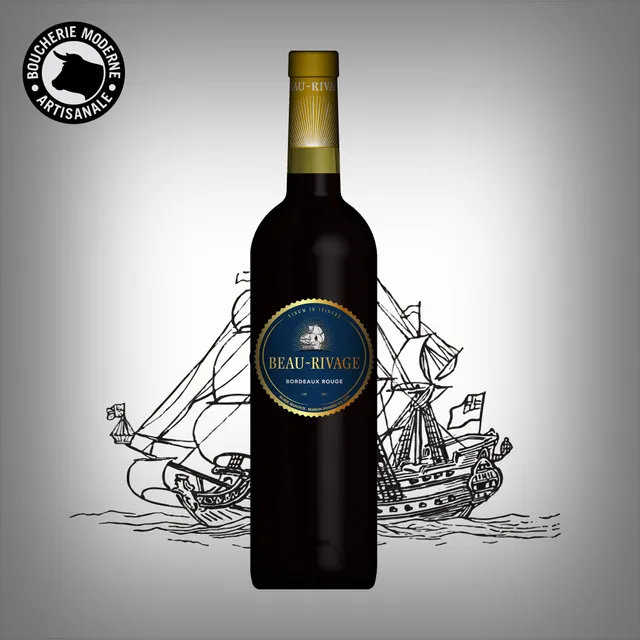 Boucherie Moderne VIN Beau-rivage vin rouge Bordeaux 75cl souple
