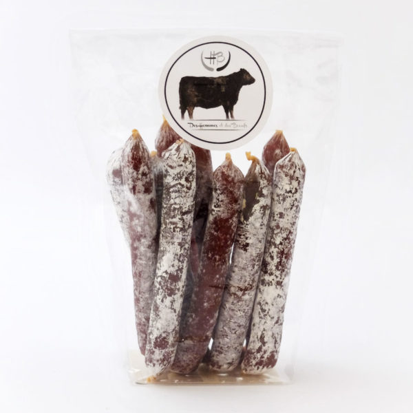 Des Hommes et des Bœufs Mini saucissons Bœuf nature lot 25 extra maigre