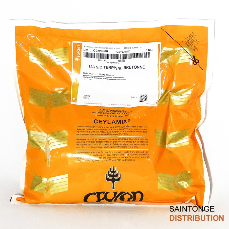 Saintonge Assaisonnement Terrine Bretonne 833 2 kg
