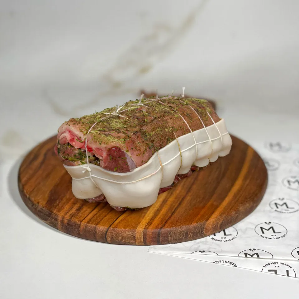 Maison Lascours Agneau rôti 1kg prés-salés ail des ours