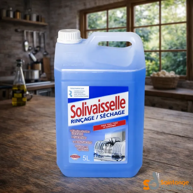 Solivaisselle liquide rinçage séchage lave-vaisselle 5L
