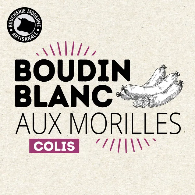 Boucherie Moderne TRAITEUR boudins blanc volaille morilles 4x1kg