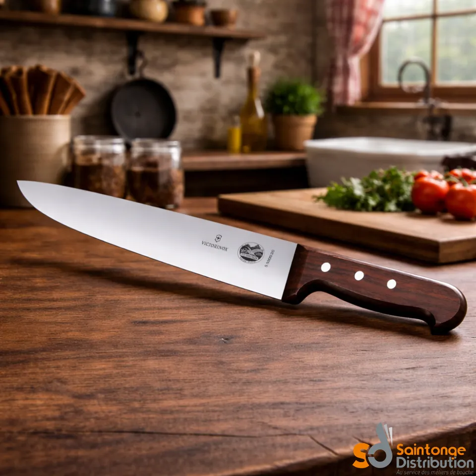 Victorinox Couteau à trancher 28cm manche palissandre viande