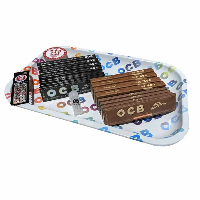 OCB x SMO White plateau à rouler medium coffret cadeau