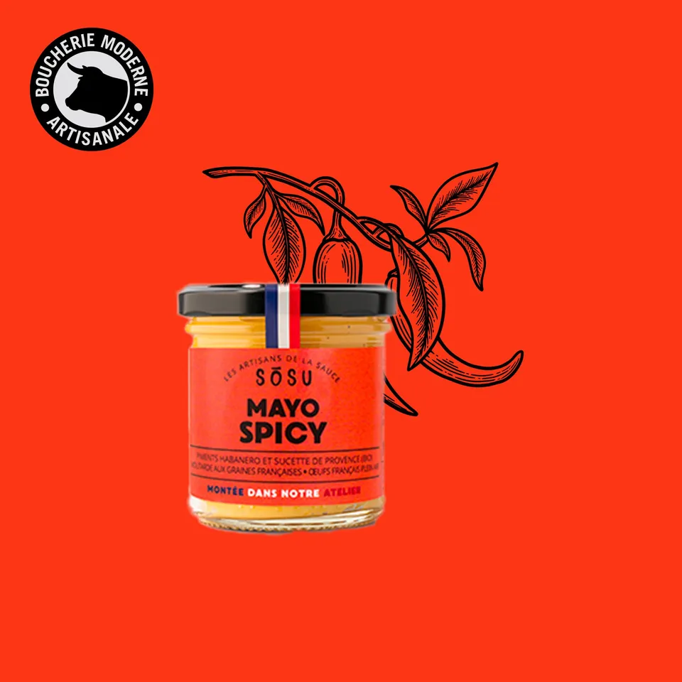 Boucherie Moderne Épicerie Sosù Mayo Spicy Sauce 165g Piment
