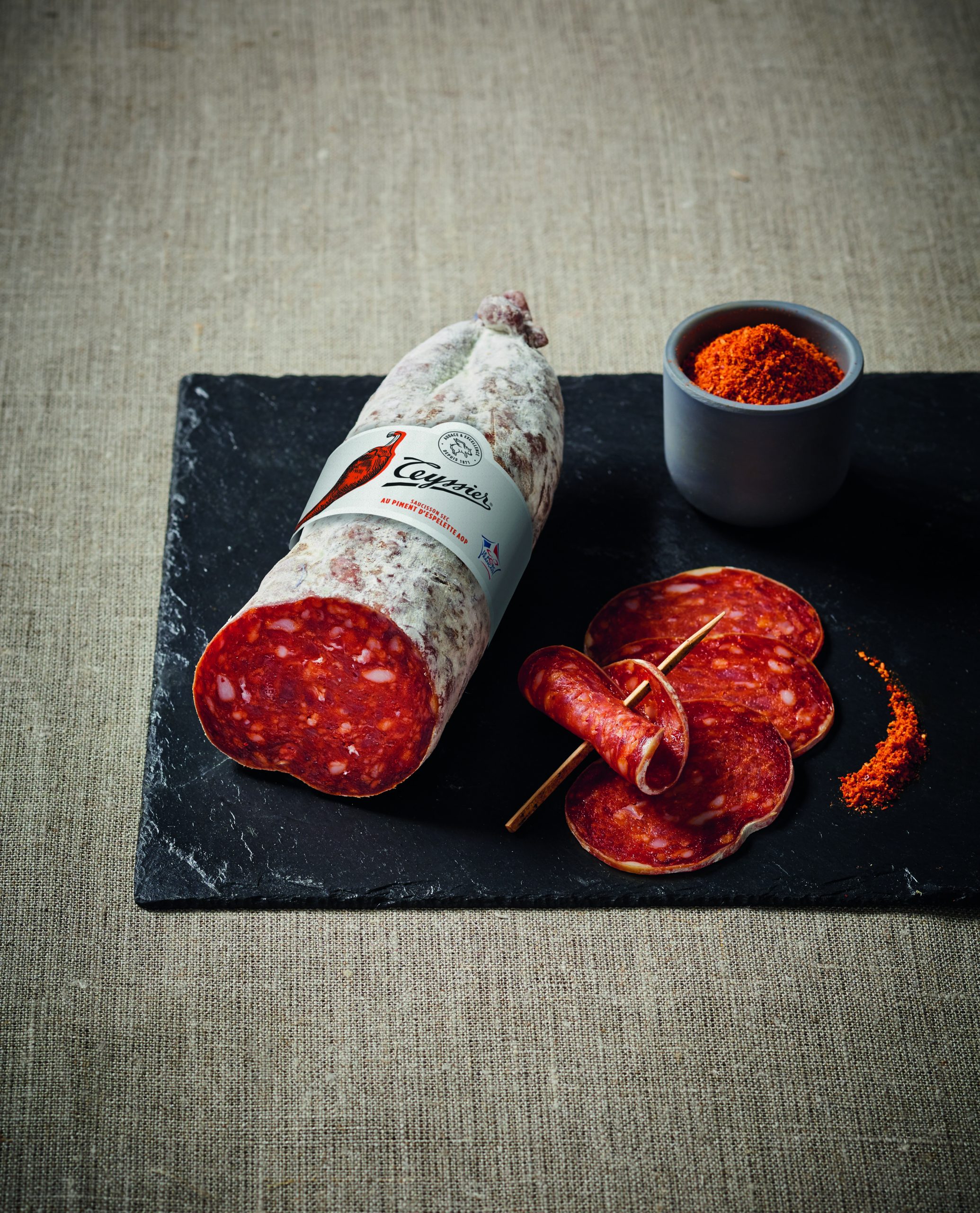 Teyssier Saucisson Piment Espelette AOP saucisson