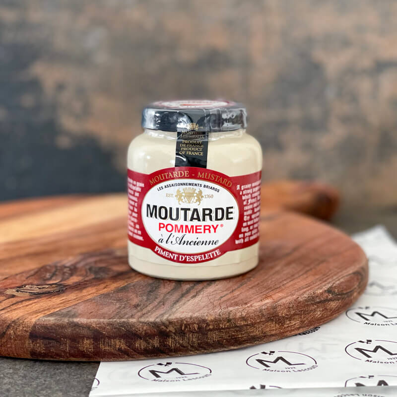 Pommery Moutarde au Piment d'Espelette condiment 100g douce
