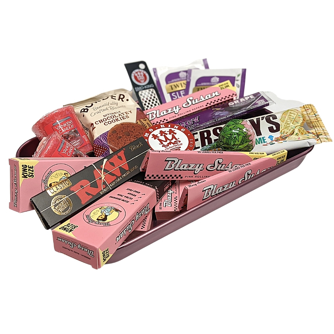 Blazy Susan Hot Box plateau à rouler rose gold 23x18cm coffret