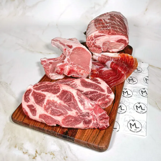Maison Lascours Colis Coffret Découverte Porc Noir de Bigorre assortiment