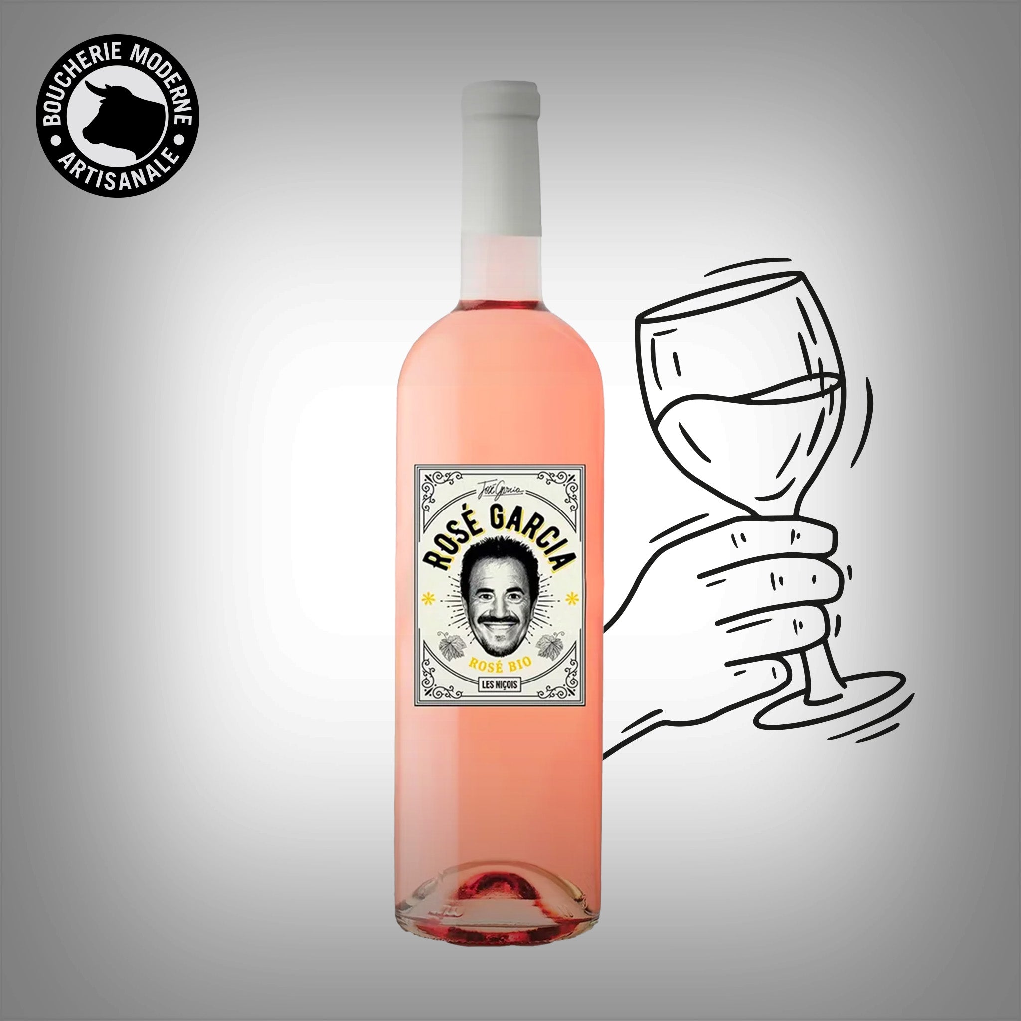 Boucherie Moderne Vin Rosé Garcia vin bio 75cl fruits rouges