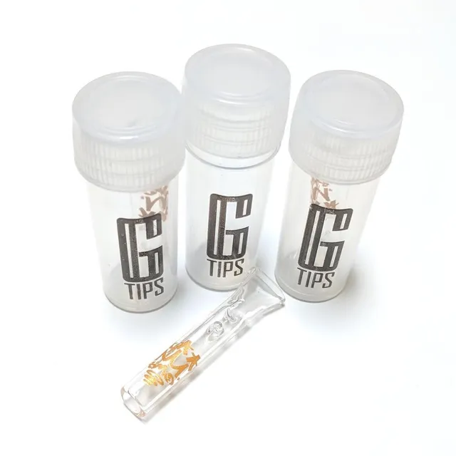 Smo King G Tips Gold embout en verre plat slim 6mm
