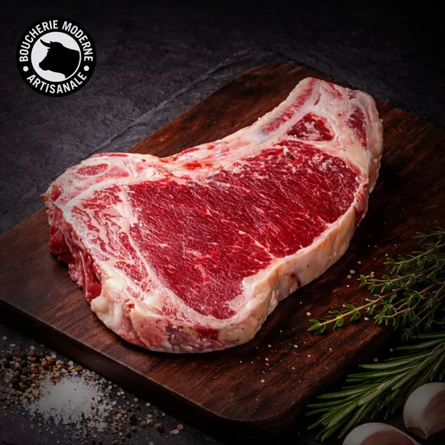 Boucherie Moderne BŒUF L-Bone Simmental Maturé viande 600g