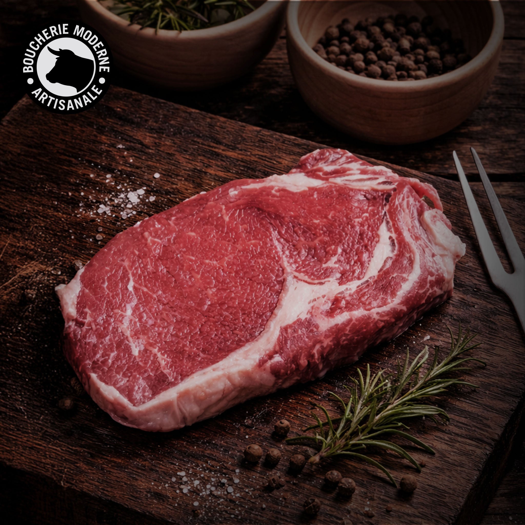 Boucherie Moderne Bœuf Faux-filet Galloway maturé 500g