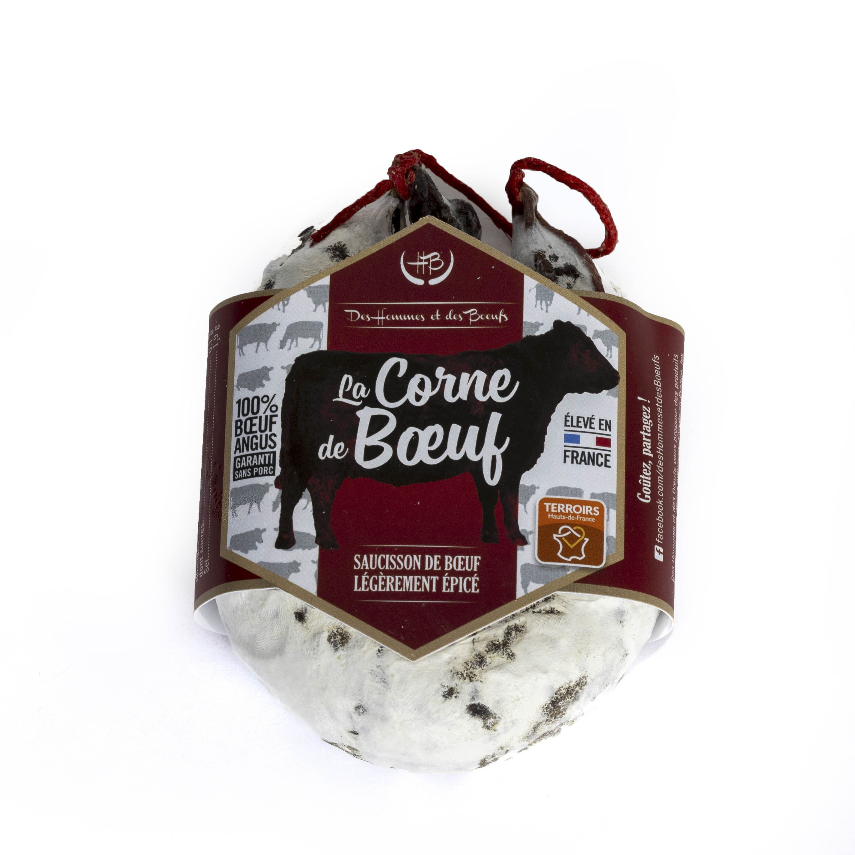 Des Hommes et des Bœufs corne de bœuf Angus chorizo 180 g