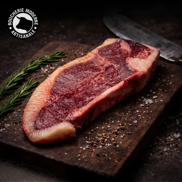 Boucherie Moderne Bœuf L-Bone Shorthorn maturé 600g grillé