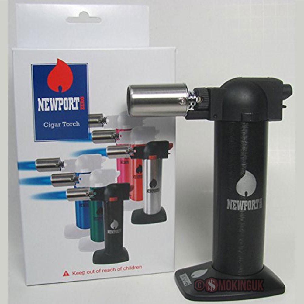 Newport Zero NBT003 briquet chalumeau noir métallique 6 pouces