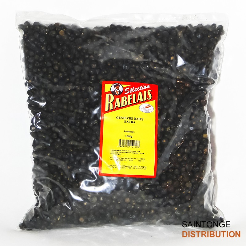 Saintonge Distribution Assaisonnements Baies de Genièvre 500g épice