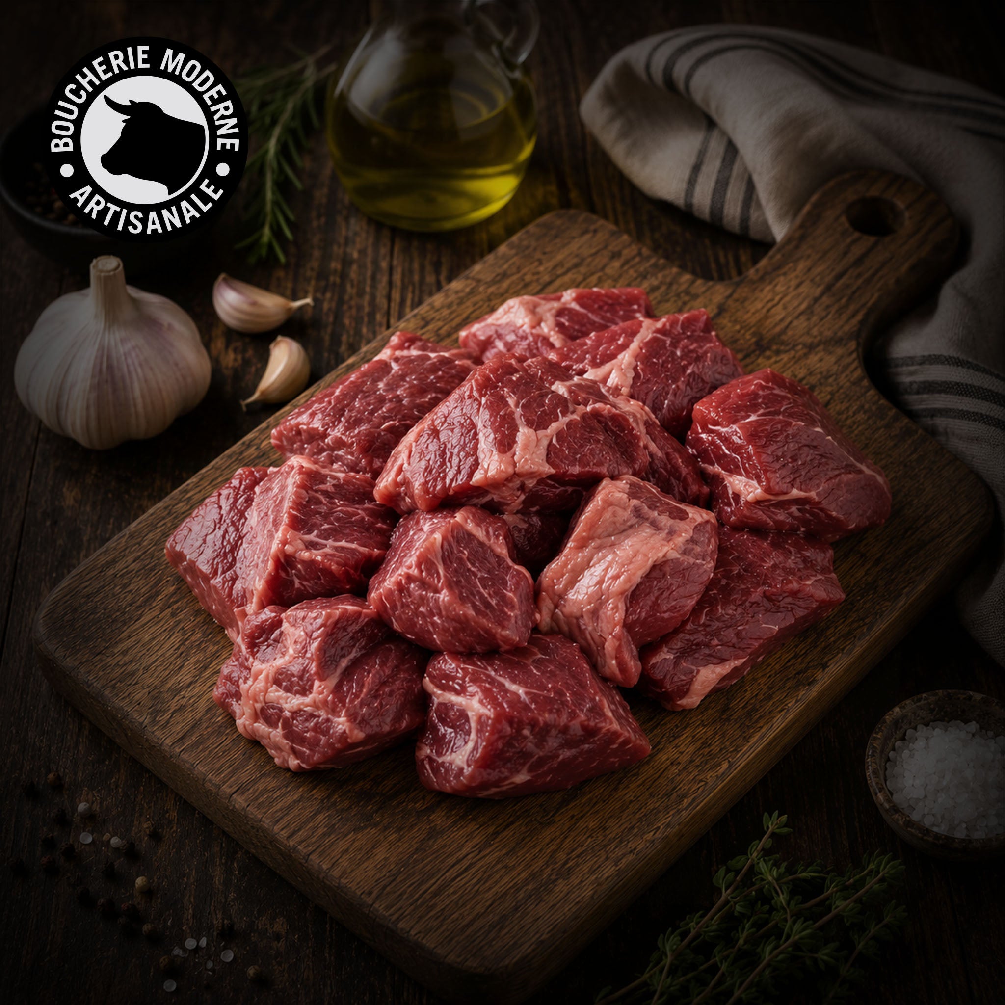 Boucherie Moderne BŒUF Joue de bœuf viande 1kg mijotage