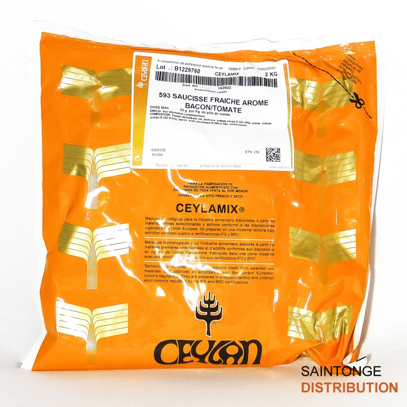 Saintonge Assaisonnements 593 Assaisonnement Saucisse Bacon Tomate 2 kg