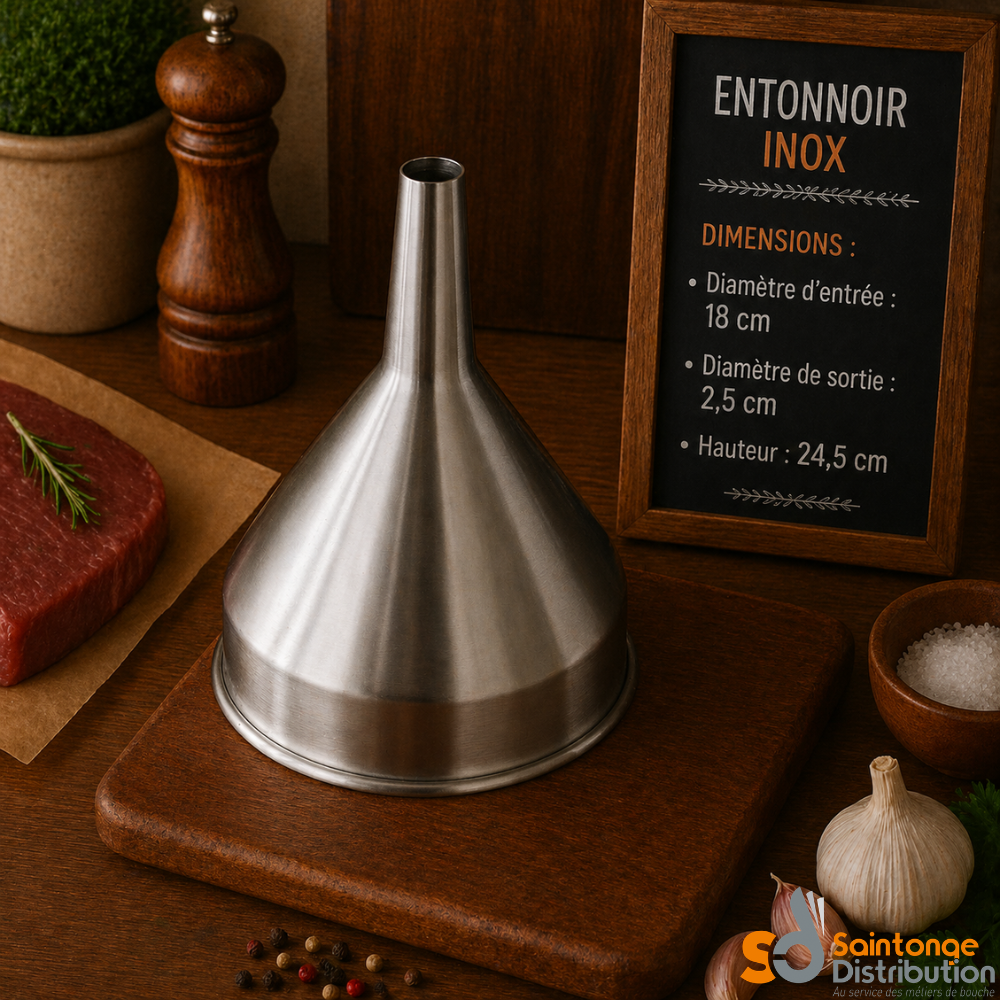Saintonge Distribution Entonnoir à boudin professionnel embossage