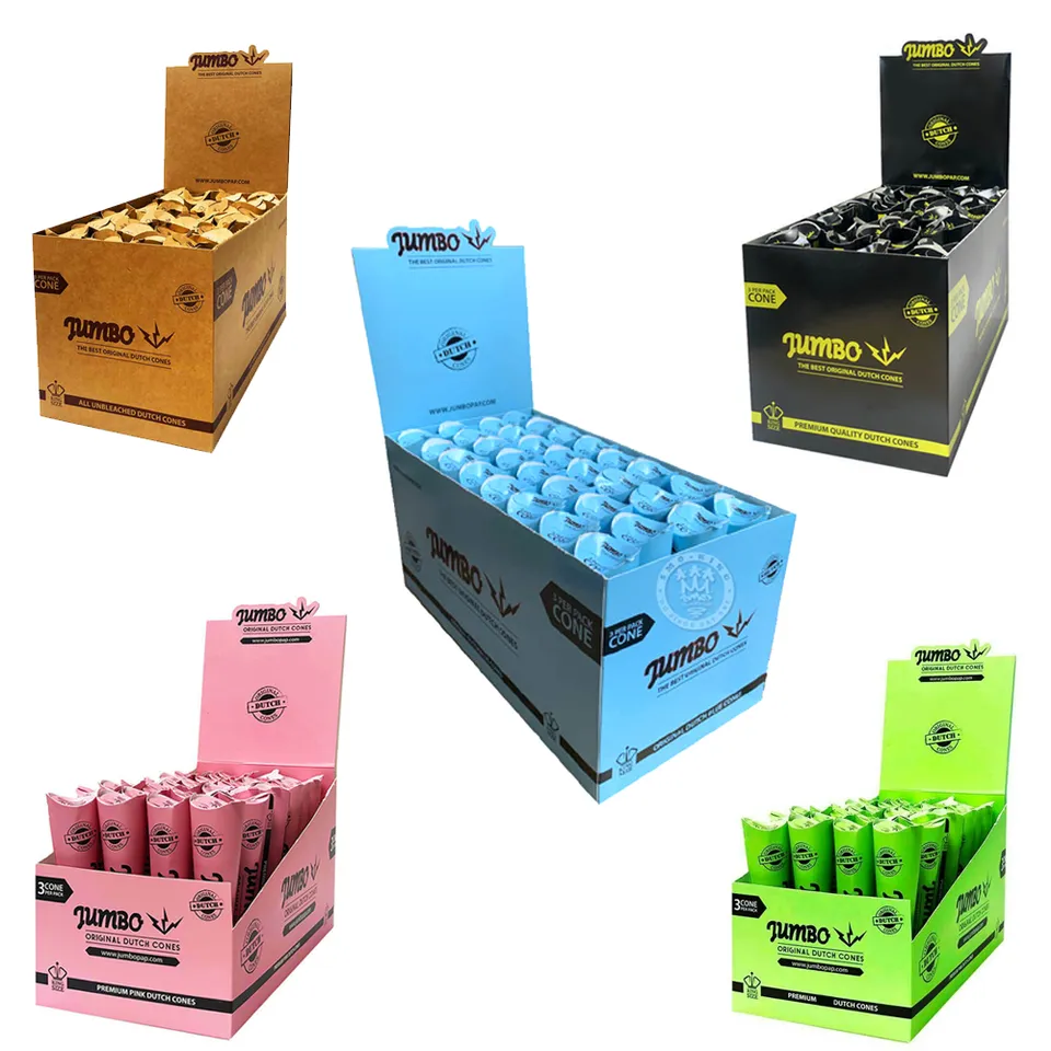Jumbo Dutch cônes pré-roulés kingsize 109 mm lot 3 parfumés