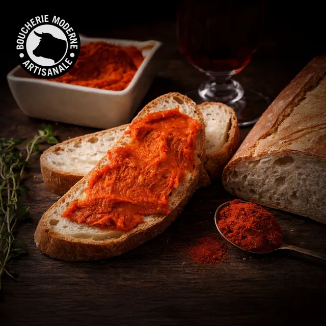 Boucherie Moderne Charcut’ Soubressade Ibérique charcuterie 160g paprika