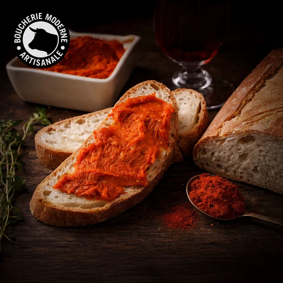 Boucherie Moderne Charcut’ Soubressade Ibérique charcuterie 160g paprika