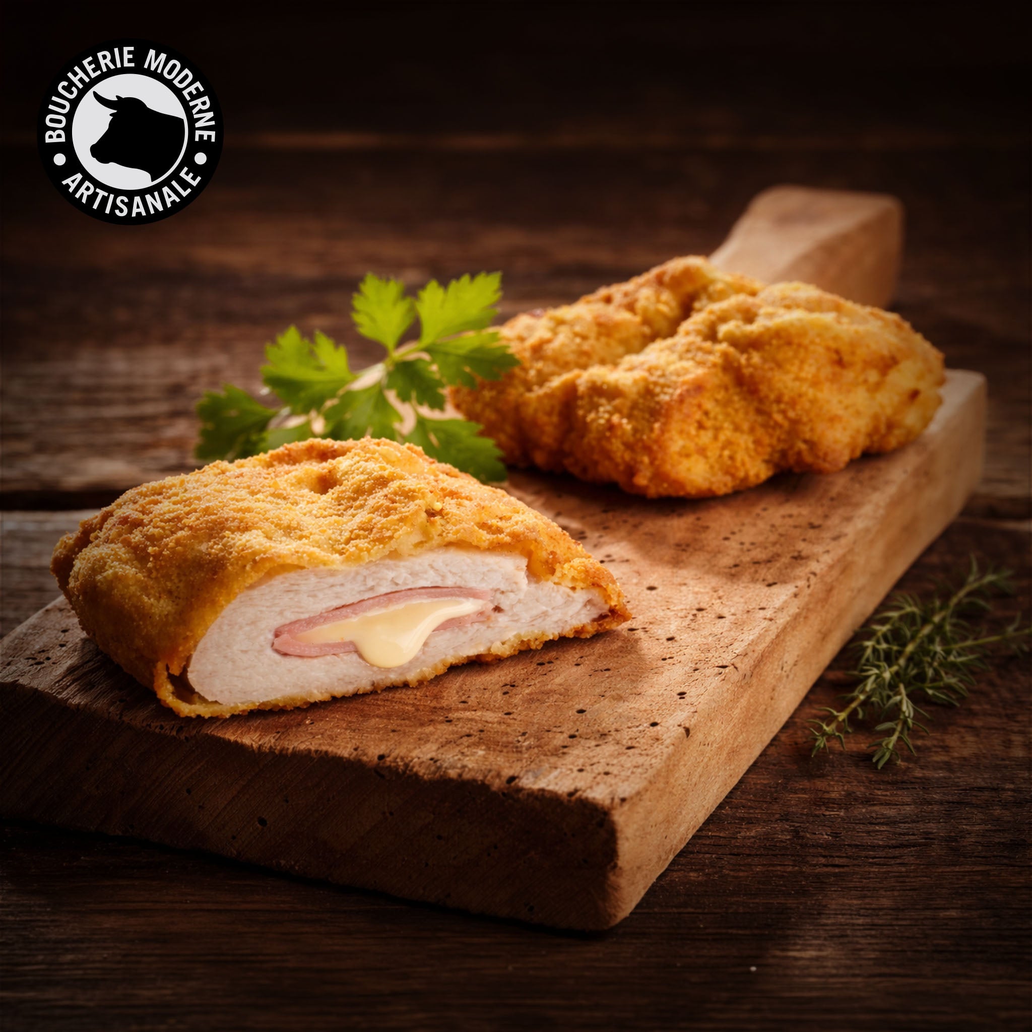 Boucherie Moderne Volaille Cordon Bleu poulet 130g fondant