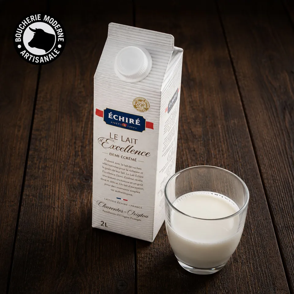 Boucherie Moderne Échiré lait demi-écrémé 1L quotidien