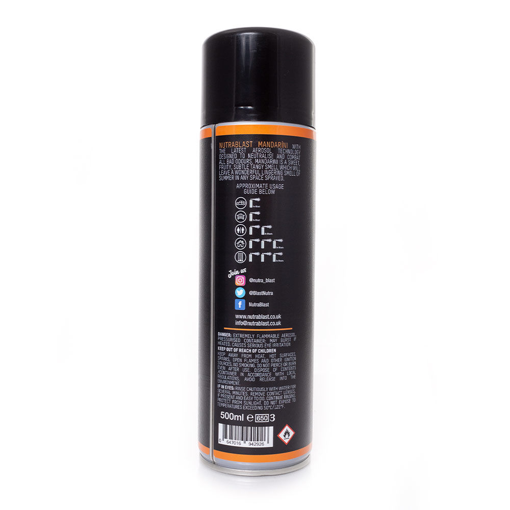 NutraBlast Mandarini spray anti-odeur orange 500 ml